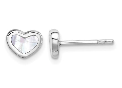 Sterling silver mother of pearl mother earrings