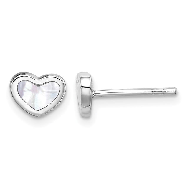 Sterling silver mother of pearl mother earrings