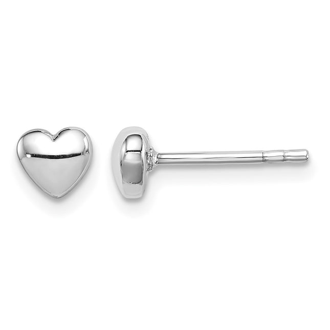 Sterling silver heart earrings