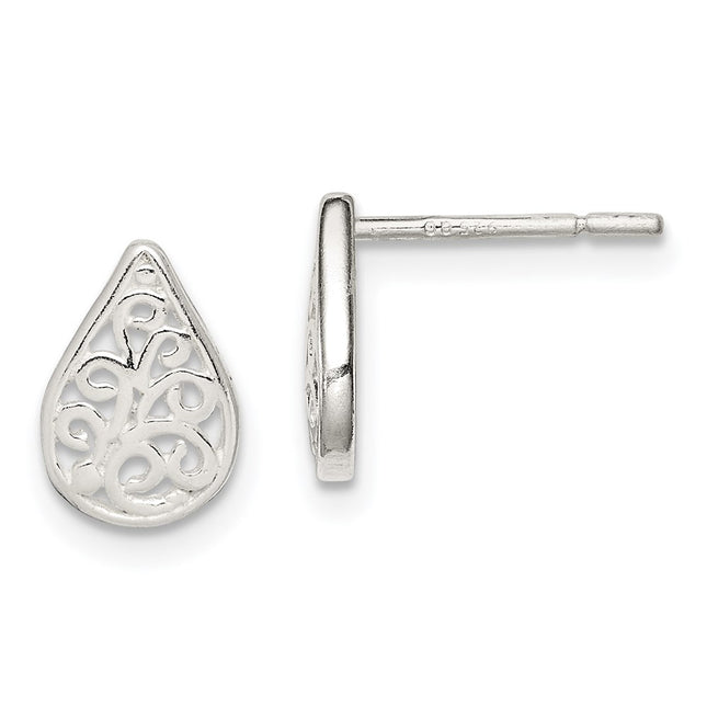 Sterling Silver Earrings Style QE8652 - Classique Jewelry Inc.