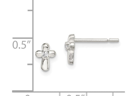 Sterling Silver Earrings Style QE8683 - Classique Jewelry Inc.