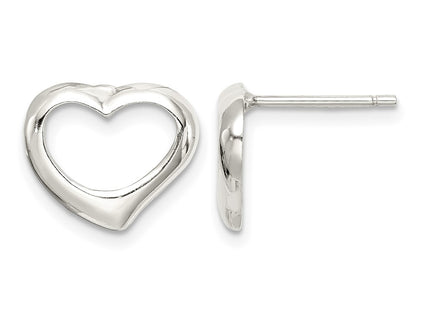 Sterling silver heart earrings