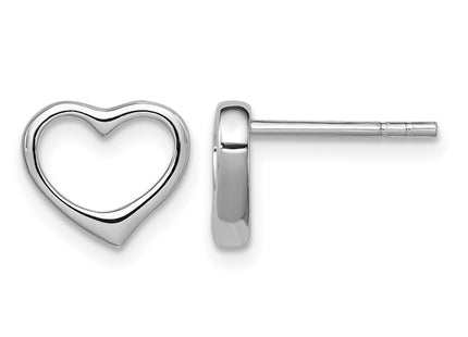 Sterling silver heart earrings