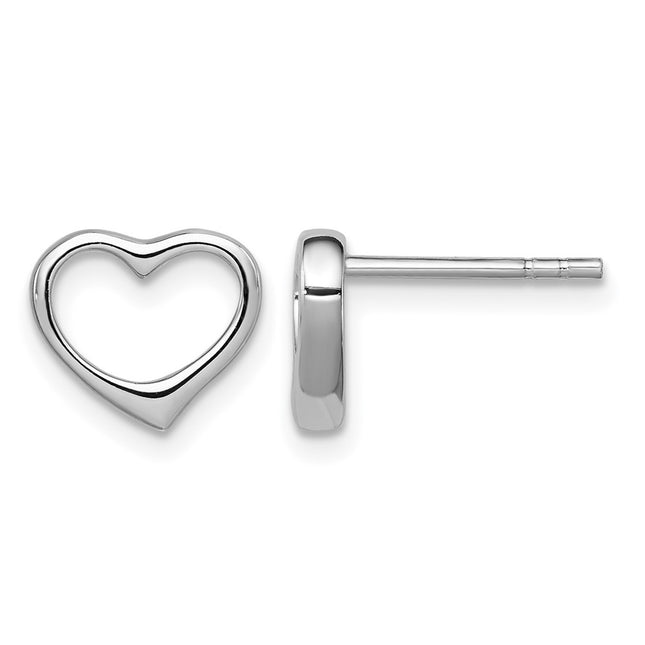 Sterling silver heart earrings