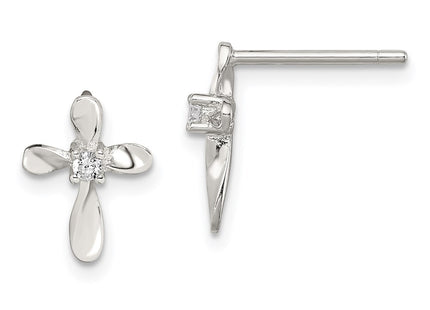 Sterling Silver Earrings Style QE8813 - Classique Jewelry Inc.