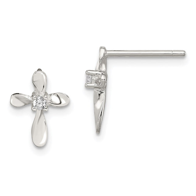 Sterling Silver Earrings Style QE8813 - Classique Jewelry Inc.