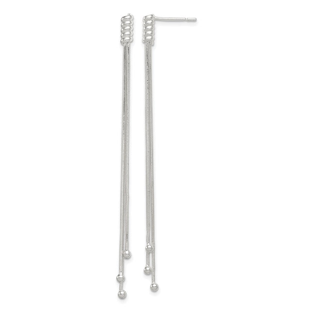 Sterling Silver Earrings Style QE8854 - Classique Jewelry Inc.