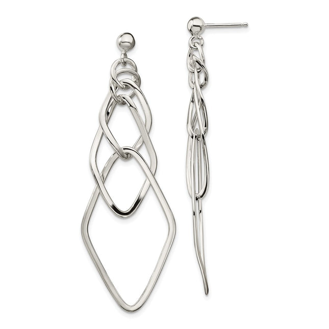 Sterling Silver Earrings Style QE8897 - Classique Jewelry Inc.