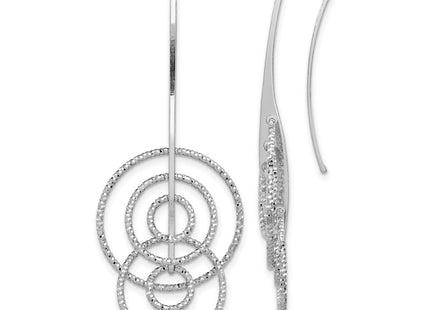 Sterling silver circle drop earrings