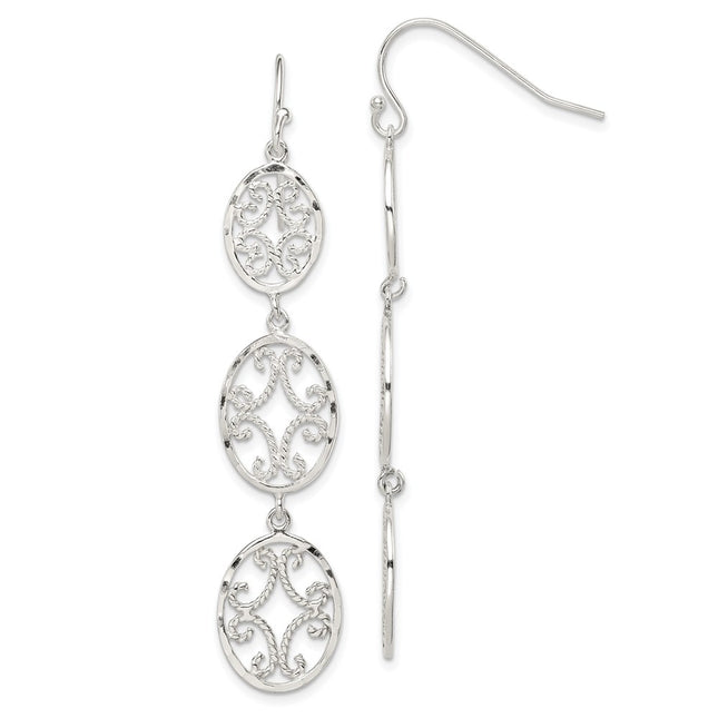 Sterling Silver Earrings Style QE9002 - Classique Jewelry Inc.