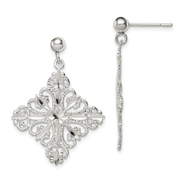 Sterling Silver Earrings Style QE9005 - Classique Jewelry Inc.