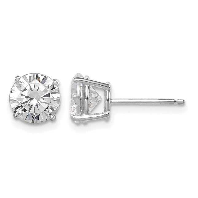 Sterling silver cubic zirconia stud earrings