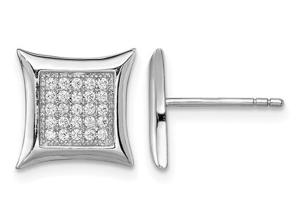 Sterling silver cubic zirconia earrings