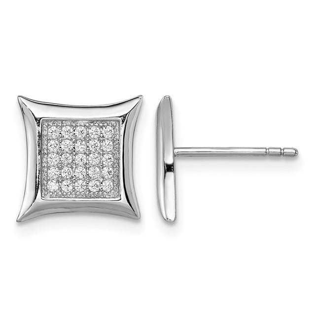 Sterling silver cubic zirconia earrings