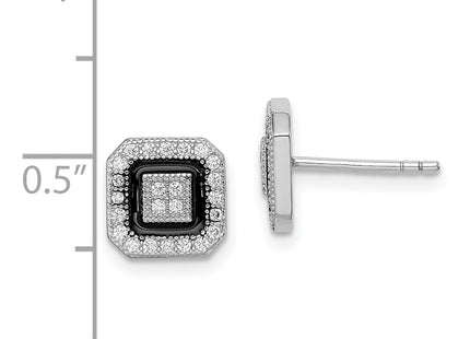 Sterling Silver Earrings Style QE9117 - Classique Jewelry Inc.