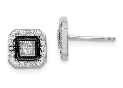 Sterling Silver Earrings Style QE9117 - Classique Jewelry Inc.
