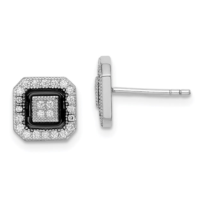 Sterling Silver Earrings Style QE9117 - Classique Jewelry Inc.
