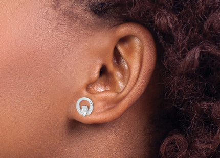 Sterling Silver Earrings Style QE9222 - Classique Jewelry Inc.