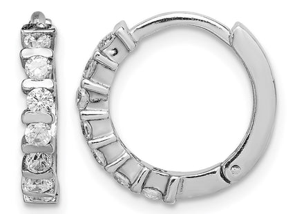 Sterling silver cubic zirconia earrings