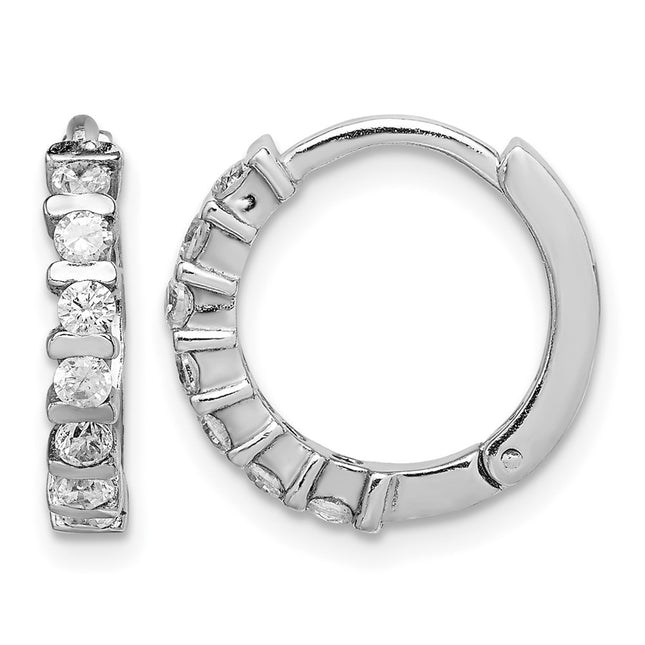 Sterling silver cubic zirconia earrings