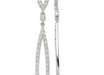 Sterling Silver Earrings Style QE9293 - Classique Jewelry Inc.