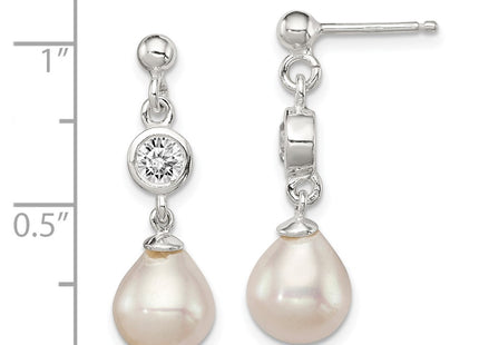 Sterling Silver Earrings Style QE9323 - Classique Jewelry Inc.