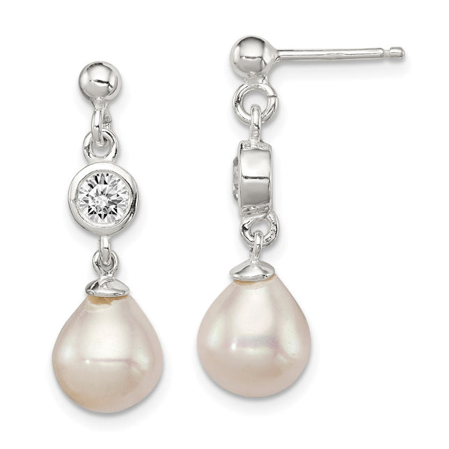 Sterling Silver Earrings Style QE9323 - Classique Jewelry Inc.