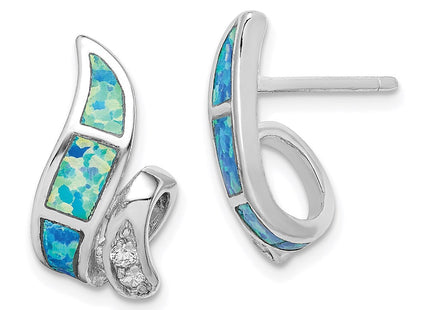 Sterling Silver Earrings Style QE9406 - Classique Jewelry Inc.