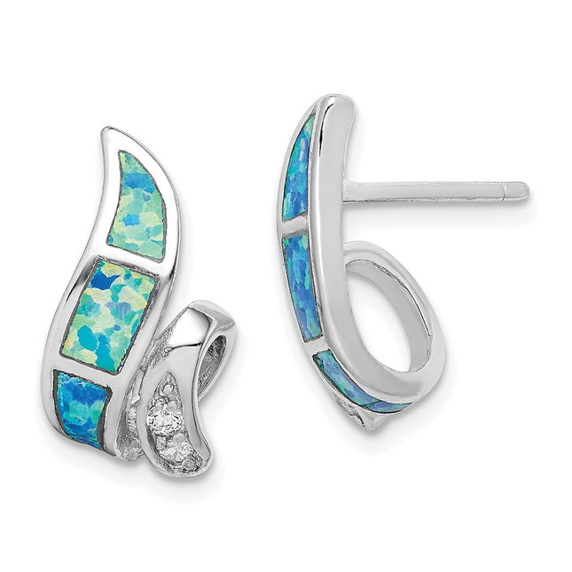 Sterling Silver Earrings Style QE9406 - Classique Jewelry Inc.