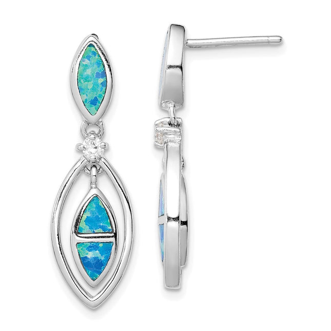 Sterling Silver Earrings Style QE9407 - Classique Jewelry Inc.