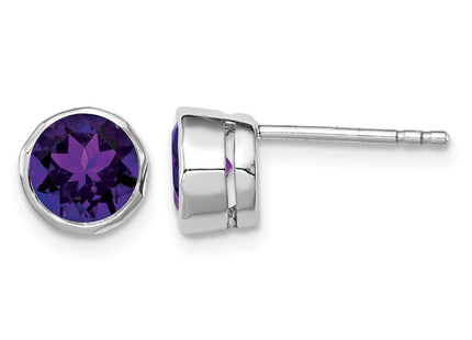 Sterling silver amethyst earrings