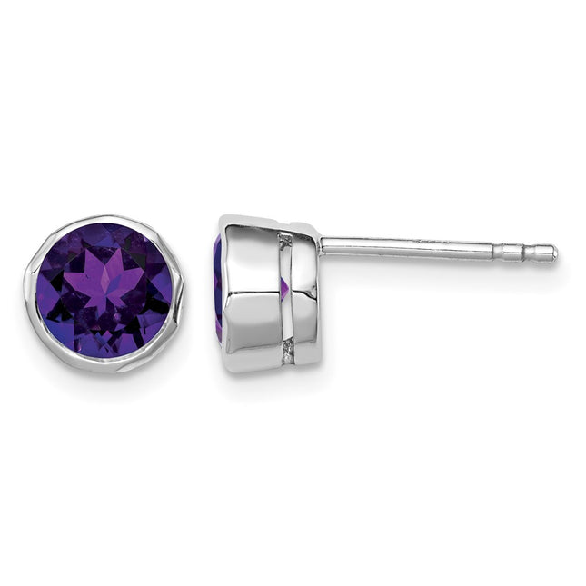Sterling silver amethyst earrings