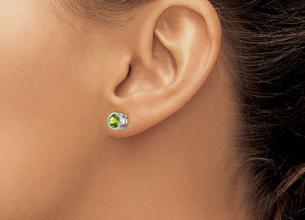 Sterling Silver Earrings Style QE9411PE - Classique Jewelry Inc.