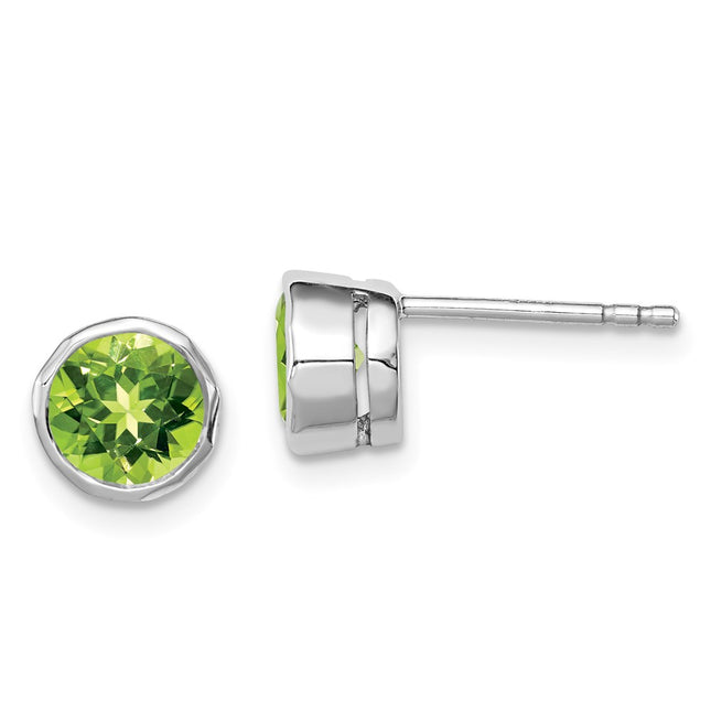 Sterling Silver Earrings Style QE9411PE - Classique Jewelry Inc.