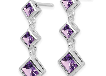 Sterling Silver Earrings Style QE9413AM - Classique Jewelry Inc.