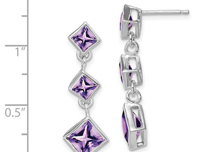 Sterling Silver Earrings Style QE9413AM - Classique Jewelry Inc.