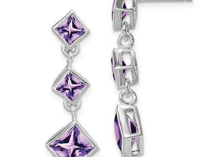 Sterling Silver Earrings Style QE9413AM - Classique Jewelry Inc.