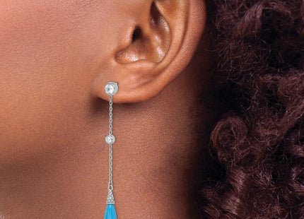 Sterling Silver Earrings Style QE9442 - Classique Jewelry Inc.