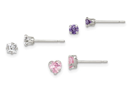 Sterling Silver Earrings Style QE9576 - Classique Jewelry Inc.