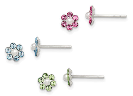 Sterling Silver Earrings Style QE9578SET - Classique Jewelry Inc.