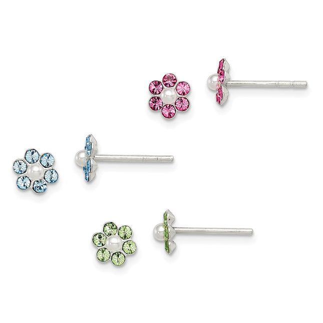 Sterling Silver Earrings Style QE9578SET - Classique Jewelry Inc.
