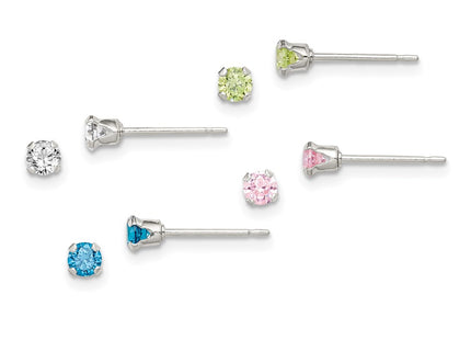 Sterling Silver Earrings Style QE9579SET - Classique Jewelry Inc.