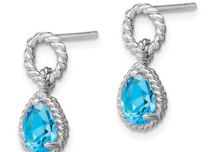 Sterling Silver Earrings Style QE9796BT - Classique Jewelry Inc.