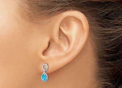 Sterling Silver Earrings Style QE9796BT - Classique Jewelry Inc.