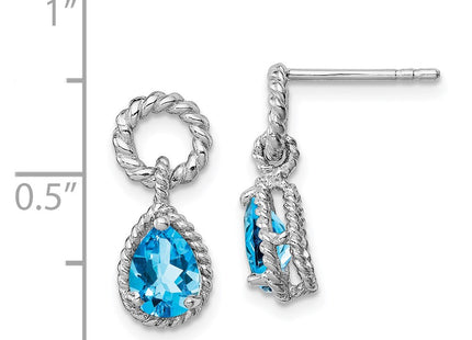 Sterling Silver Earrings Style QE9796BT - Classique Jewelry Inc.