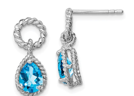 Sterling Silver Earrings Style QE9796BT - Classique Jewelry Inc.