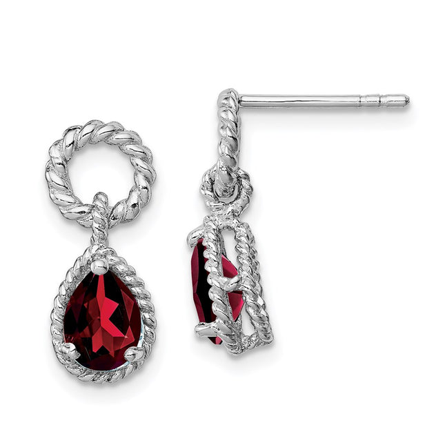 Sterling Silver Earrings Style QE9796GA - Classique Jewelry Inc.