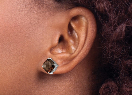 Sterling Silver Earrings Style QE9808SQ - Classique Jewelry Inc.