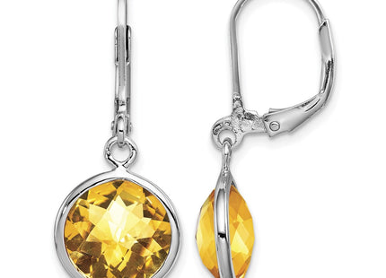 Sterling silver citrine earrings