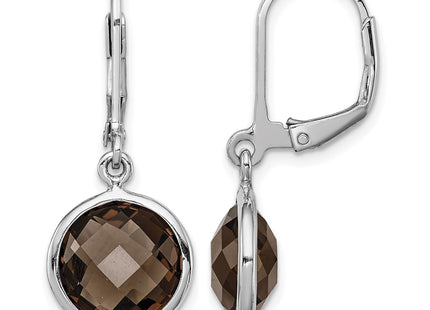Sterling silver quartz earrings